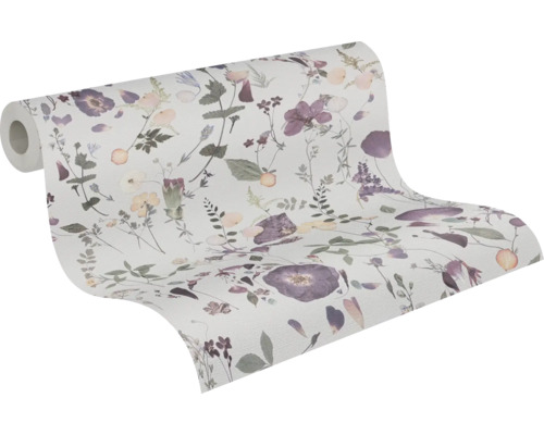 Behangrol met bloemmotief