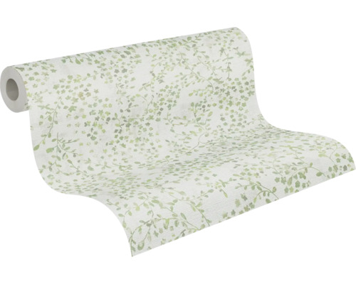 Rol behang met bladerpatroon