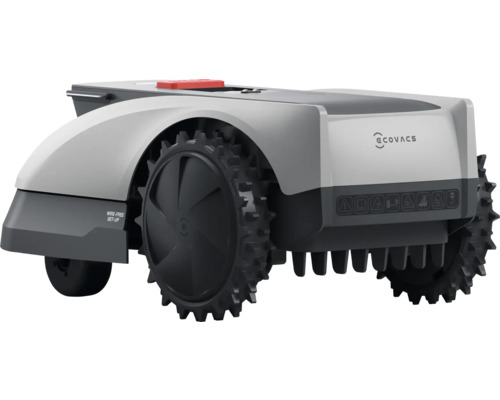 Robotmaaier met wielen en bedieningspaneel