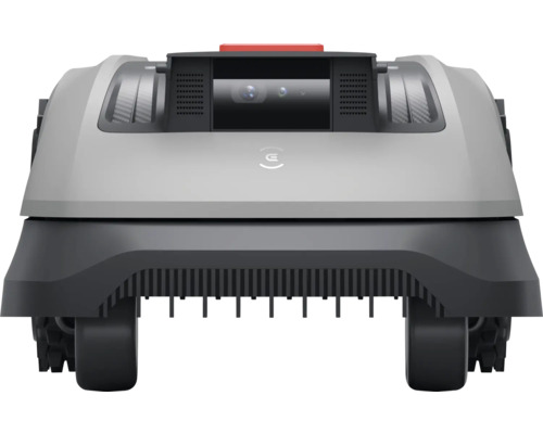 Achteraanzicht van een robotmaaier