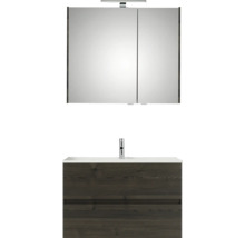 Wastafelcombinatie met spiegelkast en ledlamp