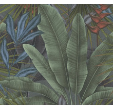 Behang met tropische plantmotieven
