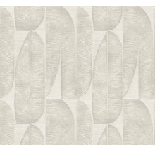 Behang met abstract bladmotief