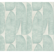 Behang met abstract bladmotief