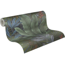 Behangrol met tropisch bladerdesign