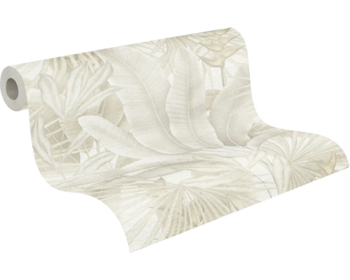 Behangrol met bladerpatroon