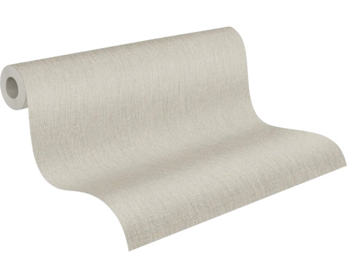 A.S. CRÉATION Vliesbehang 39651-4 uni textieloptiek beige