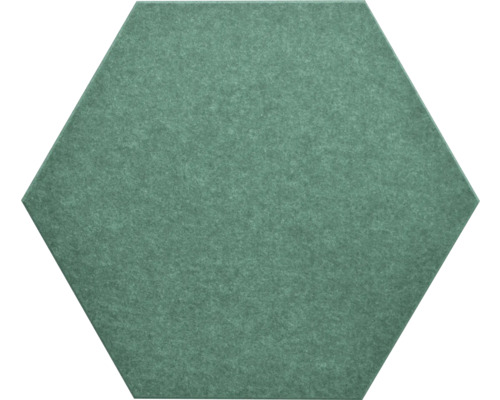 Wandtegel akoestisch Hexagon vilt Basilico 57,7x50 cm Zeshoekige akoestische plaat