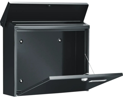 Geopende wandbriefbus