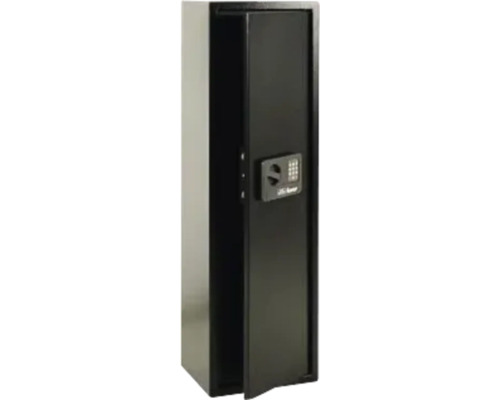 Wapenkast met elektronisch slot, gedeeltelijk geopend