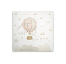 Decoratie schilderij met heteluchtballon motief