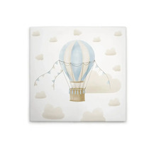Schilderij canvas Luchtballon beige 30x30 cm