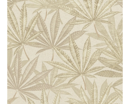 A.S. CRÉATION Vliesbehang 39984-3 Michalsky 6 bladeren beige Behang met bladerpatroon