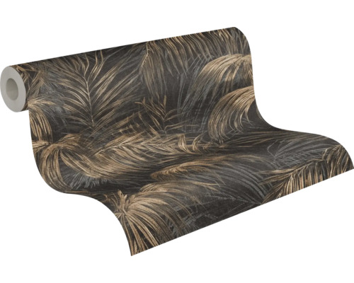 Behangrol met bladerpatroon