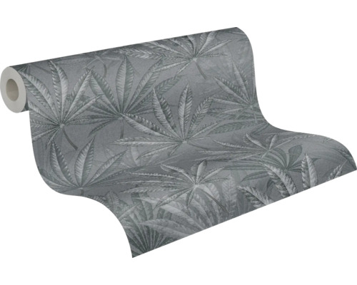 Behangrol met bladmotief