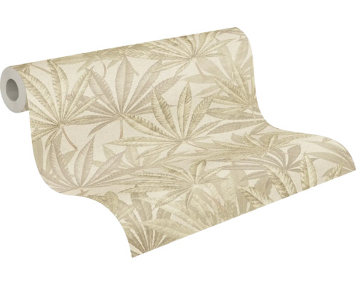 Behangrol met bladmotief