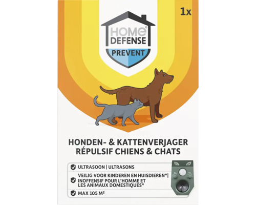 HOME DEFENSE Katten- & hondenverjager ultrasoon