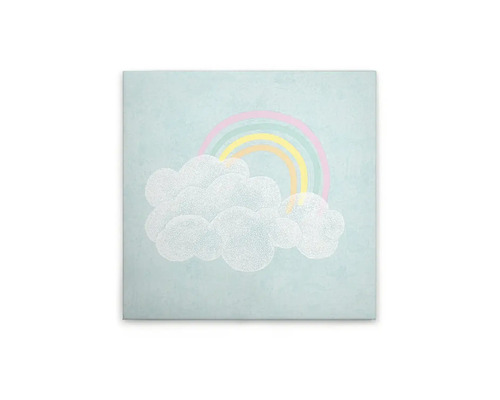 Schilderij canvas Regenboog 30x30 cm