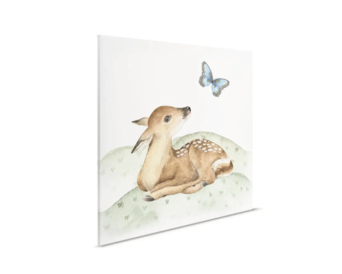 Schilderij met hert en vlinder