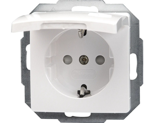 Stopcontact met klapdeksel