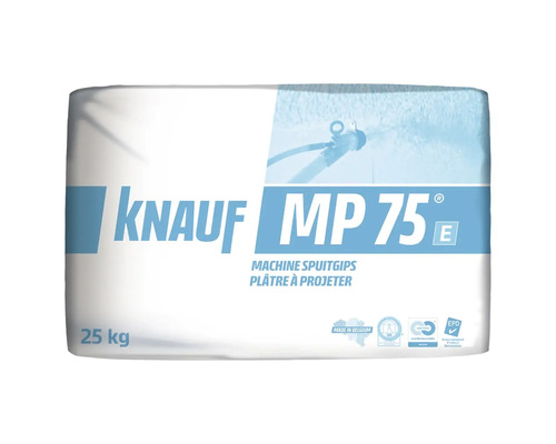 Knauf MP 75 E machinegips in zak van 25 kilogram