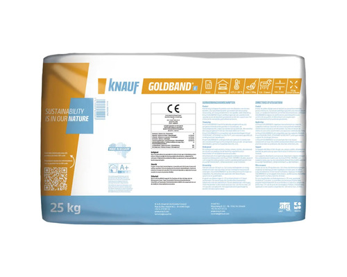 Knauf Goldband gipspleister zak met 25 kilogram inhoud