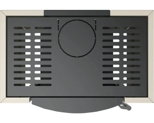 Bovenaanzicht van een houtkachel