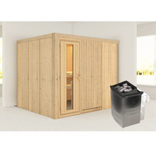 Sauna met saunaoven binnenshuis