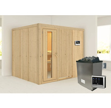 Sauna met saunakachel en bediening