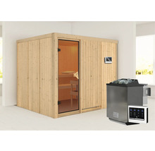Sauna met kachel en bediening