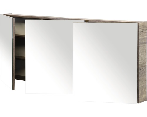 Spiegelkast met drie deuren en interne vakken