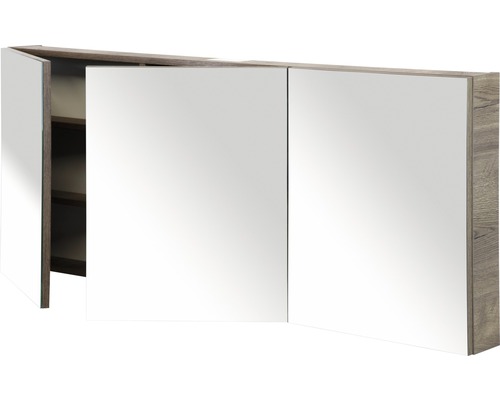 Spiegelkast met drie deuren en legplanken