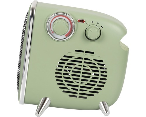 Retro-ontwerp ventilator met knoppen voor temperatuurregeling