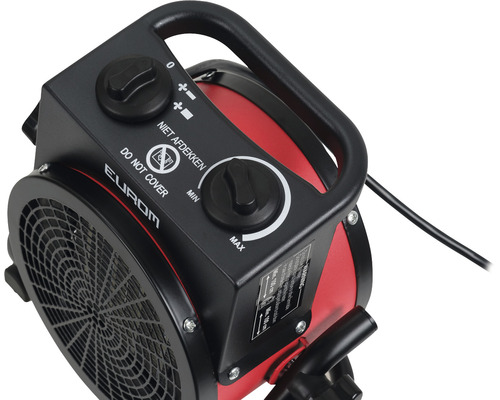 Elektrische kachel met draaiknop en handgreep