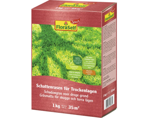 FLORASELF SELECT Graszaad schaduwgras voor droge grond gazon 35 m² 1 kg