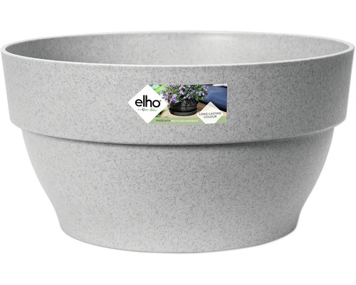ELHO Bloempot Vibia Campana Kunststof grijs Ø 27 cm H 14 cm