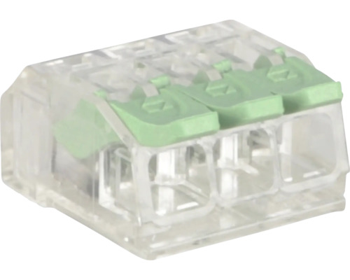 Drie-draads klem voor elektrische installaties