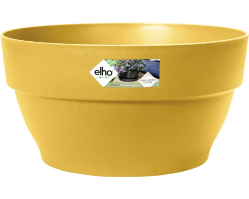 ELHO Bloempot Vibia Campana Kunststof geel Ø 27 cm H 14 cm