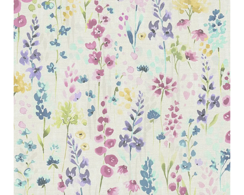A.S. CRÉATION Vliesbehang 39606-1 Aquarell Dreams bloemen wit/roze Behang met bloemmotief en kleurrijke bloesems