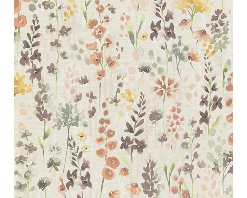 A.S. CRÉATION Vliesbehang 39606-2 Aquarell Dreams bloemen beige Stof met bloemenpatroon