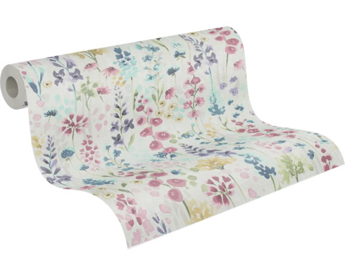 Behangrol met bloemmotief