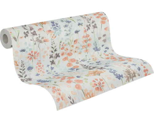 Behangrol met bloemmotief