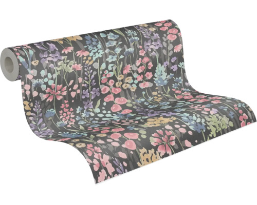 Behangrol met bloemmotief