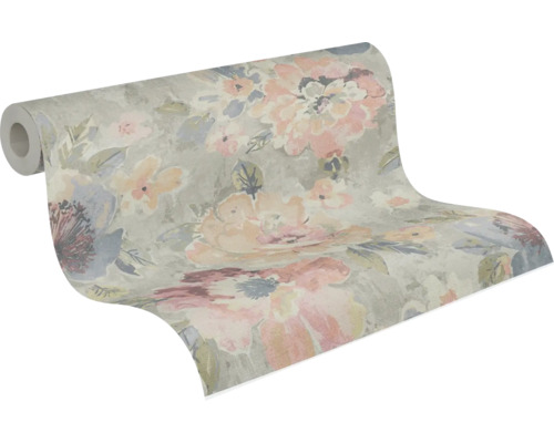 Behangrol met bloemmotief