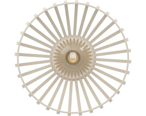 Plafondlamp met lampenkap van latten