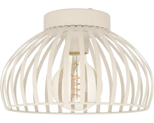 Plafondlamp met lampenkap van metalen strips