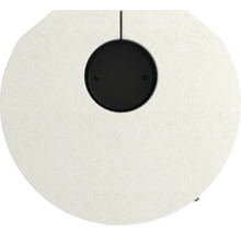 Ronde tafel met ronde, zwarte afdekking