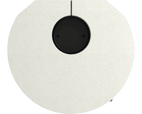 Ronde tafel met ronde, zwarte afdekking