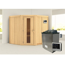 Binnensauna met saunakachel en bediening