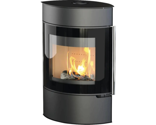 Houtkachel met brandend hout